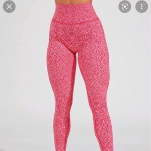 BuffBunny Legacy Leggings Red Bossy Print